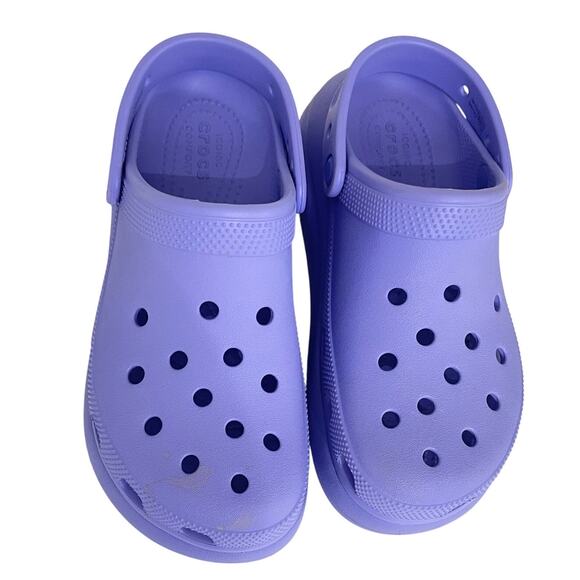 Crocs Mega Crush Clogs Platform Slip On Shoes Purple Womens 8 Comfort Retro - Picture 3 of 12